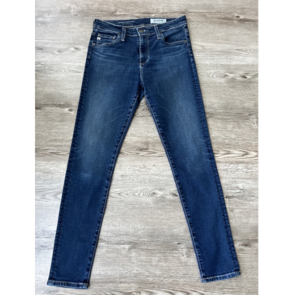 AG Adriano Goldschmied Farrah Skinny Ankle Jeans Womens 28 Dark Wash High Rise